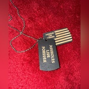 New ALF (Assholes Live Forever) Dog Tag Necklace- New